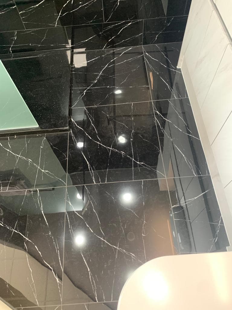 Black Marble Tiling Detail
