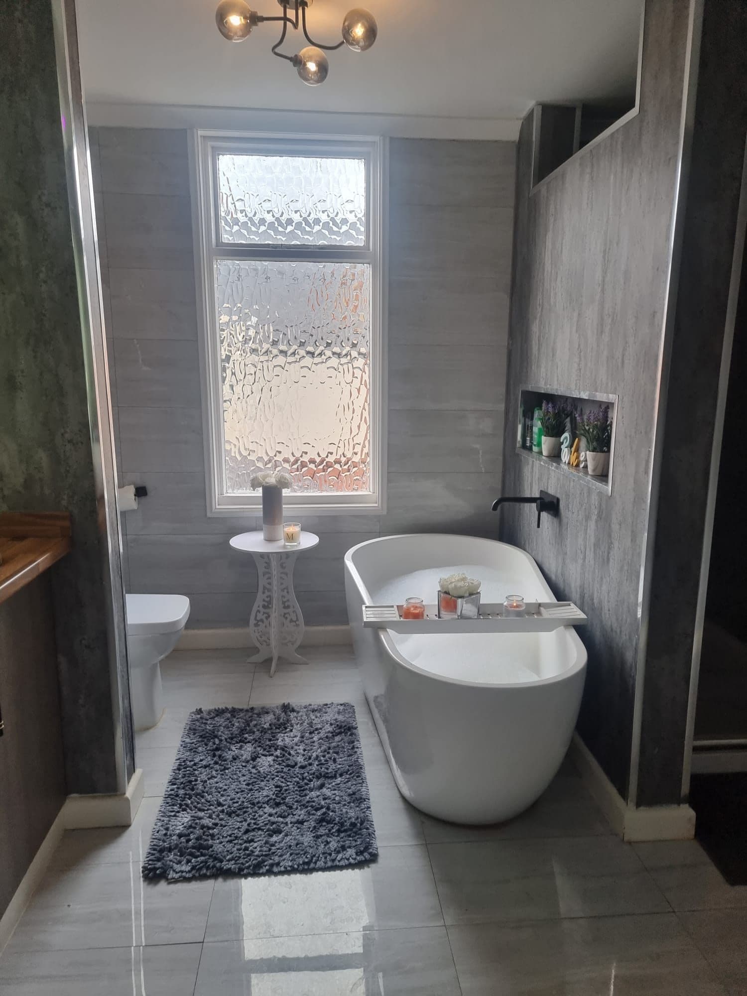 Freestanding Bath by the Window