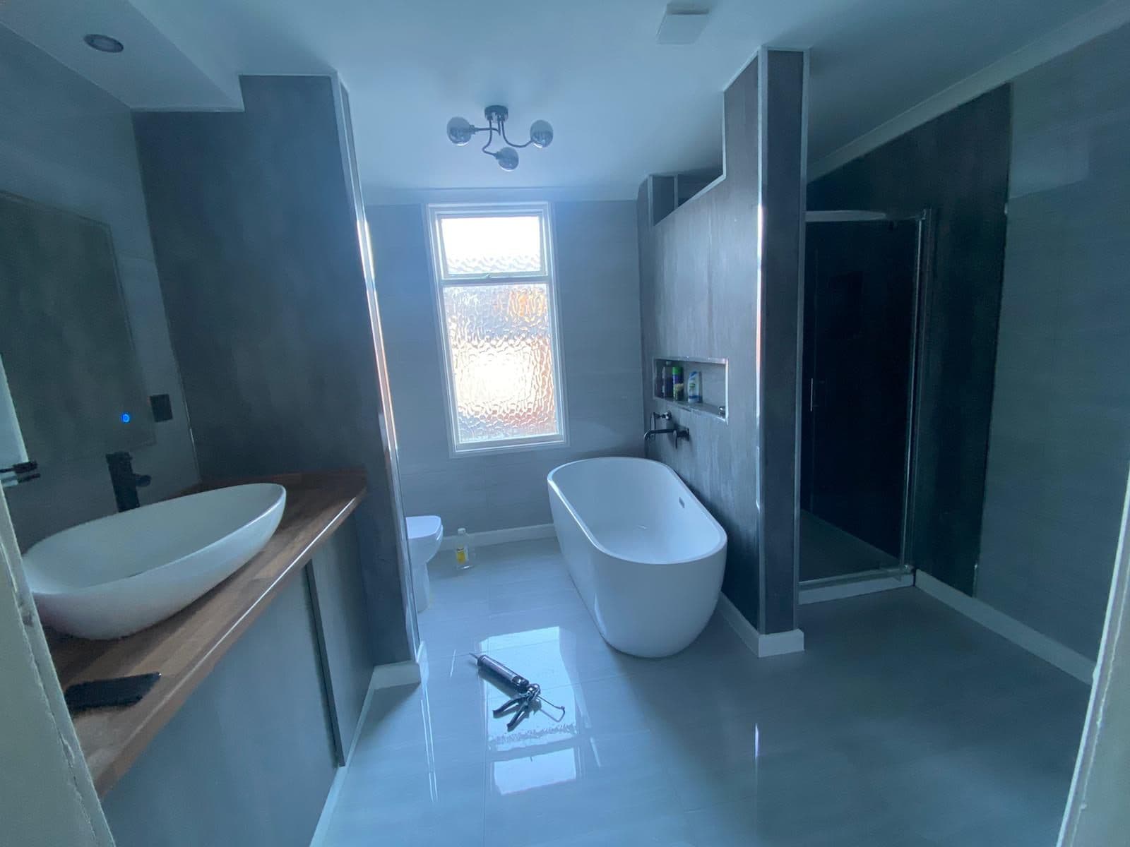 Spa-Style Family Bathroom