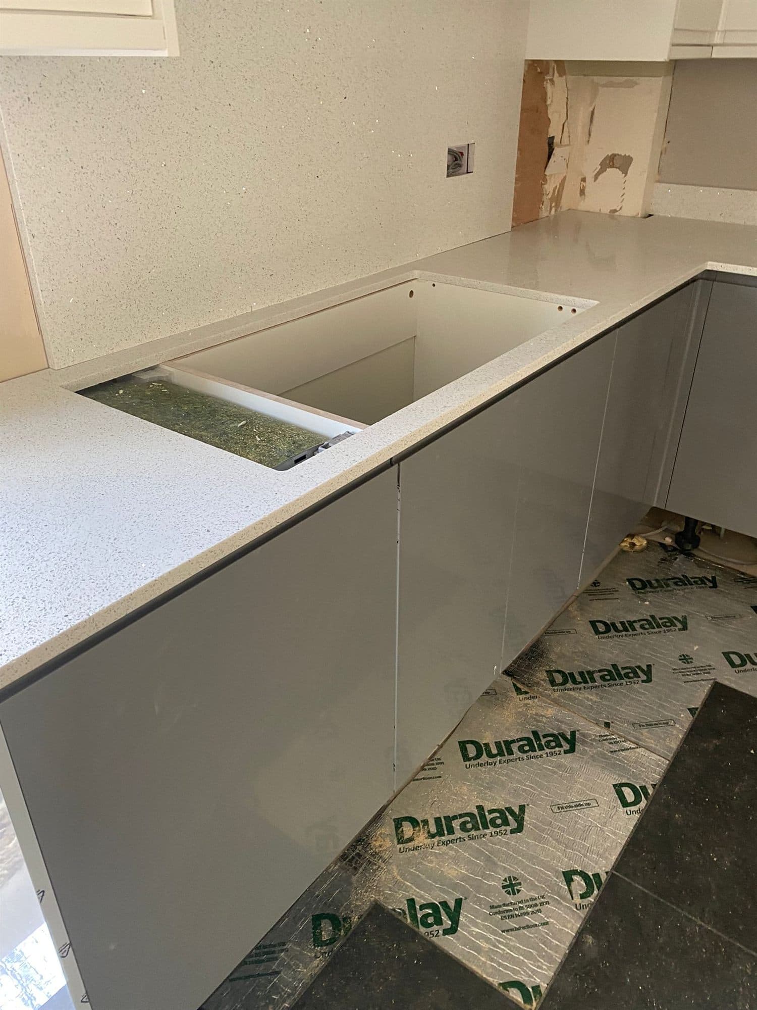 First-fix plumbing pipework installed ahead of a bathroom renovation — project example 2